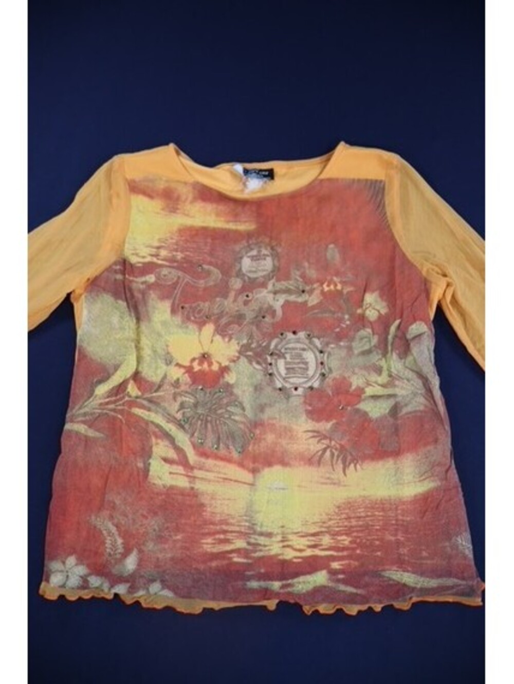Vintage Y2K New York City Design co. Long Sleeve with studs